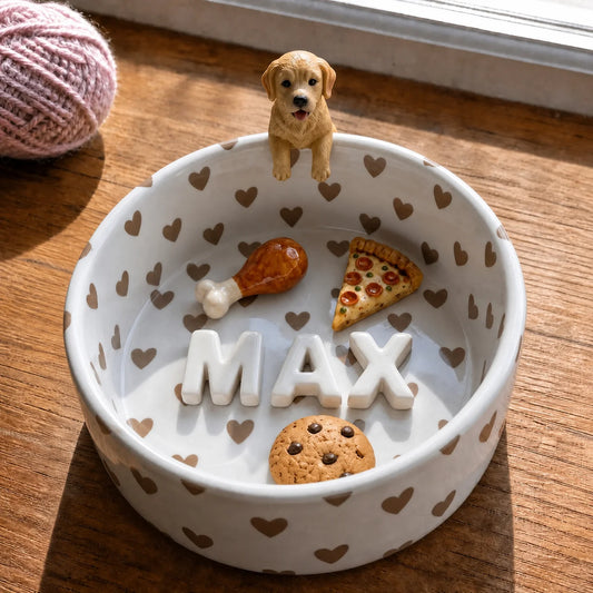 Handmade Custom Dog Bowl